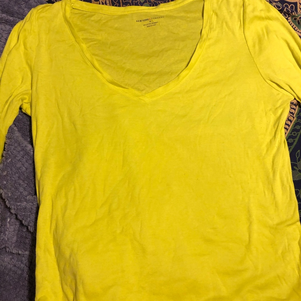 V neck long sleeve